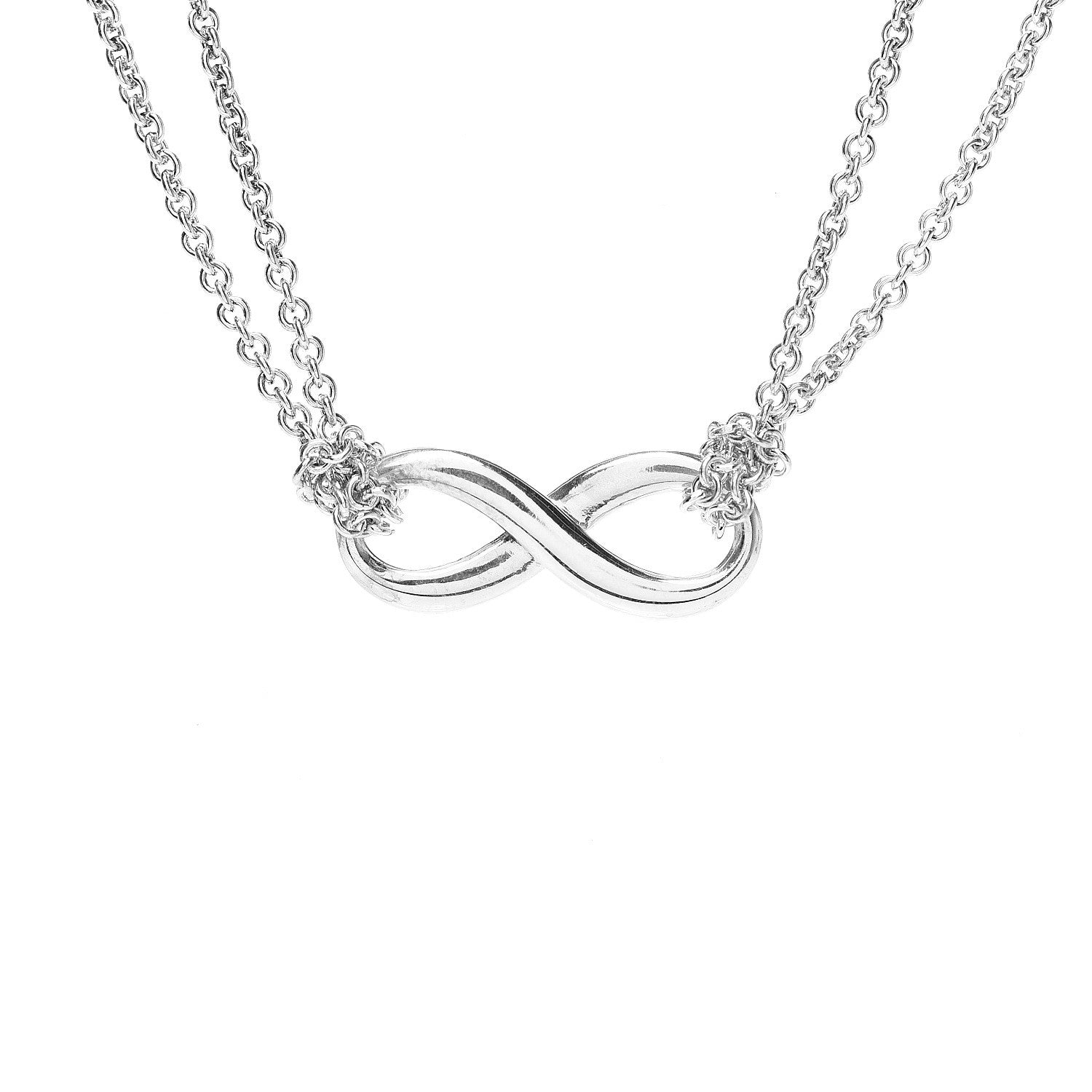 Tiffany Sterling Silver Infinity Pendant Necklace 4 of 6