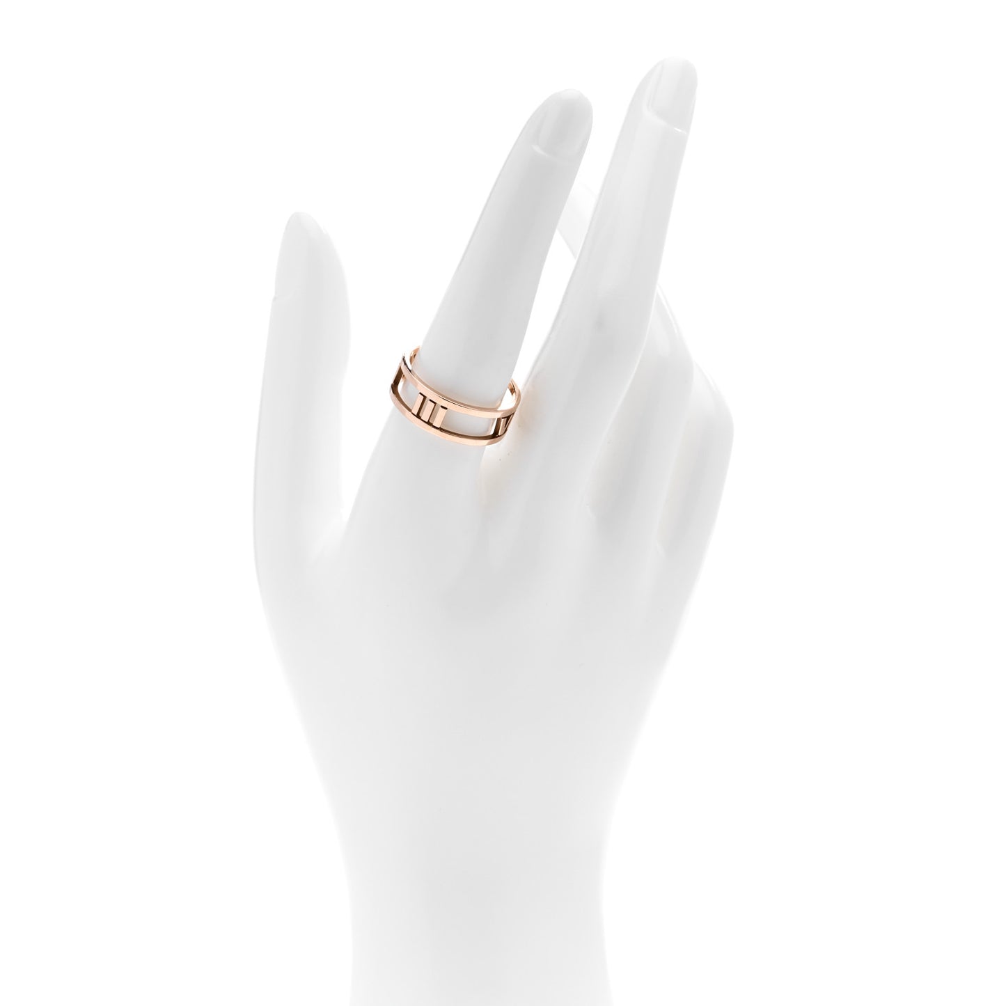 18K Rose Gold Atlas Open Ring 58 8.25