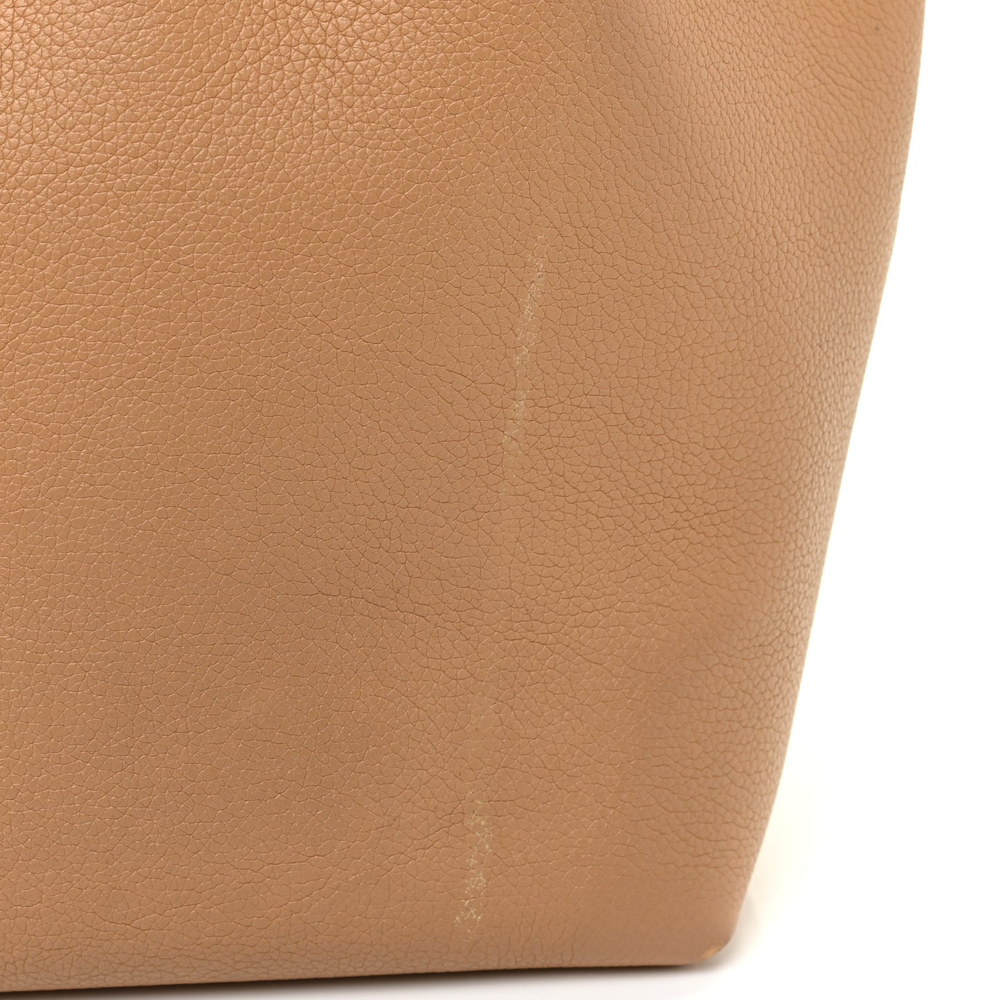 Calfskin Lockme Bucket MM Arizona Beige