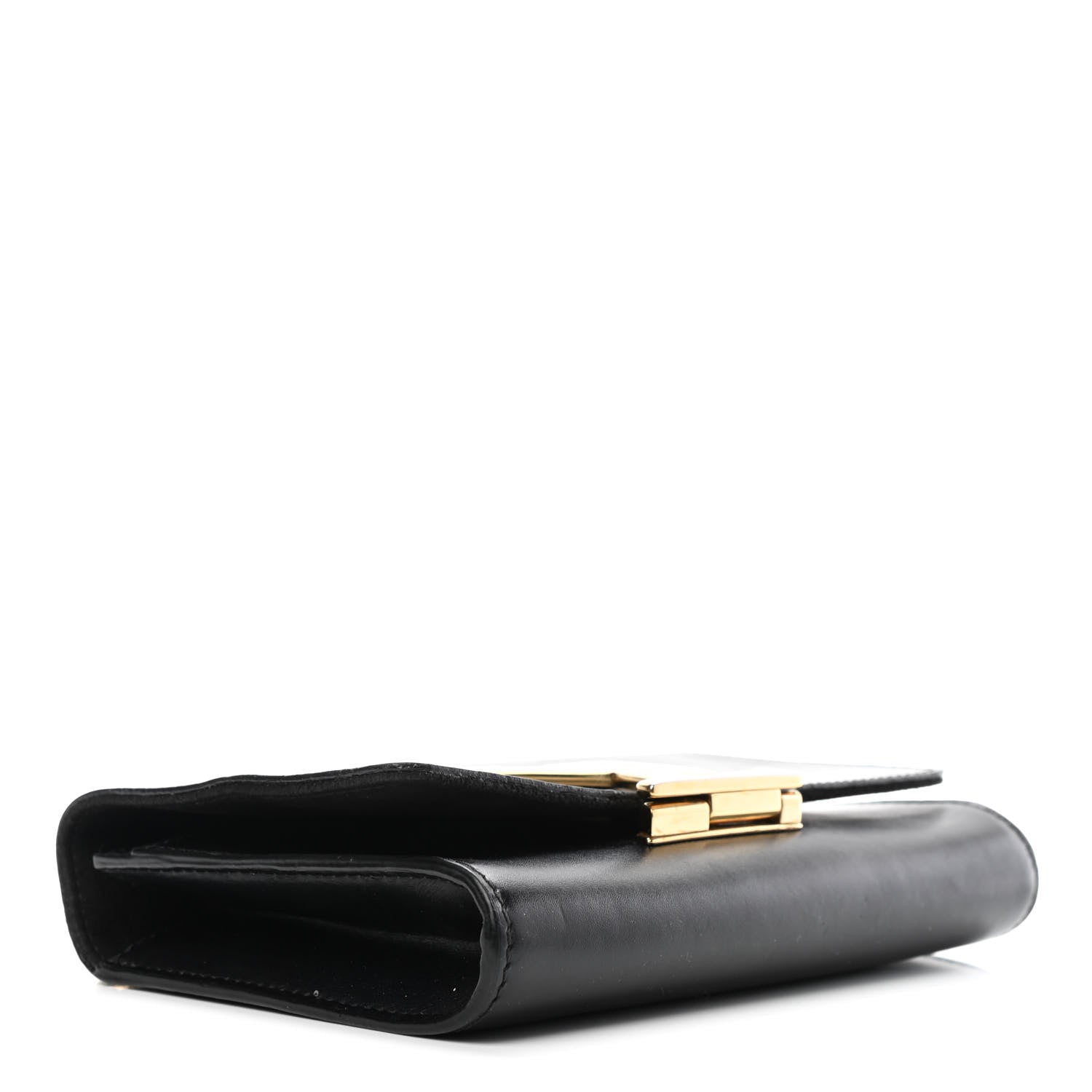 Louis Vuitton Calfskin Chain Louise MM Black 3 of 4
