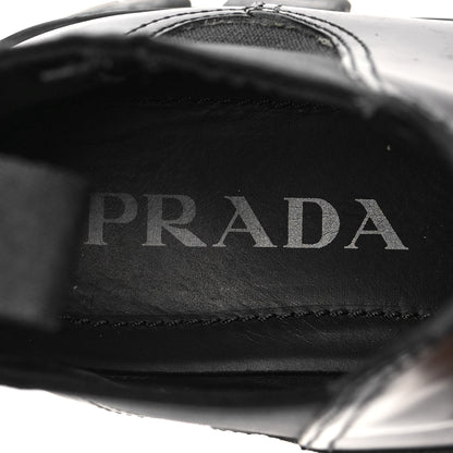 Prada Spazzolato Rois Monolith Chelsea 55mm Ankle Boots 36 Black 7 of 8