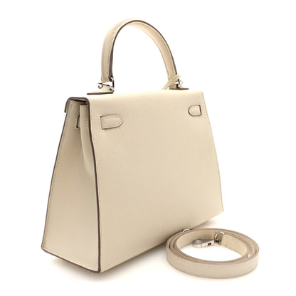 Hermes Epsom Kelly Sellier 25 Craie 3 of 10