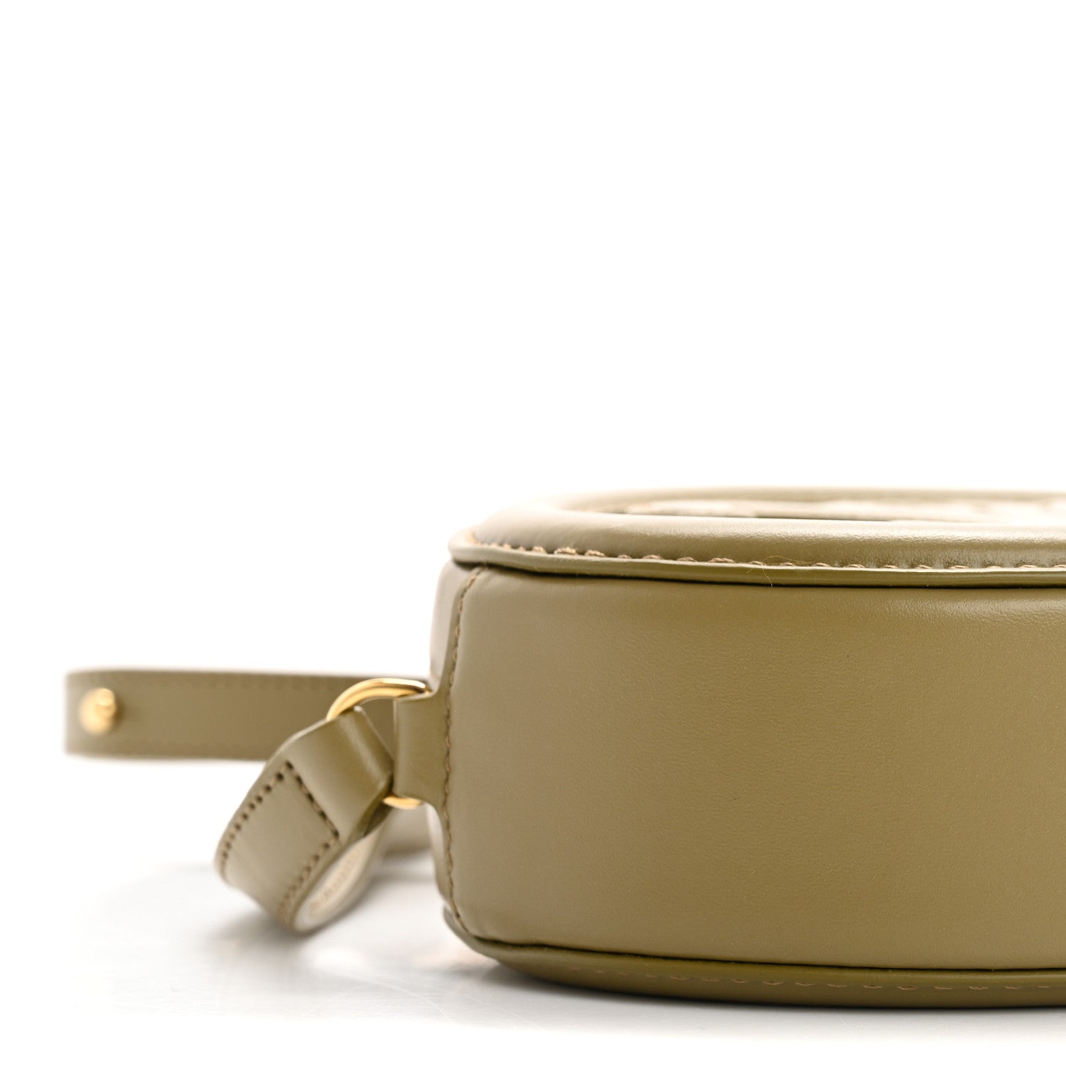 Celine Smooth Calfskin Cuir Small Triomphe Oval Purse Crossbody Olive 10 of 12