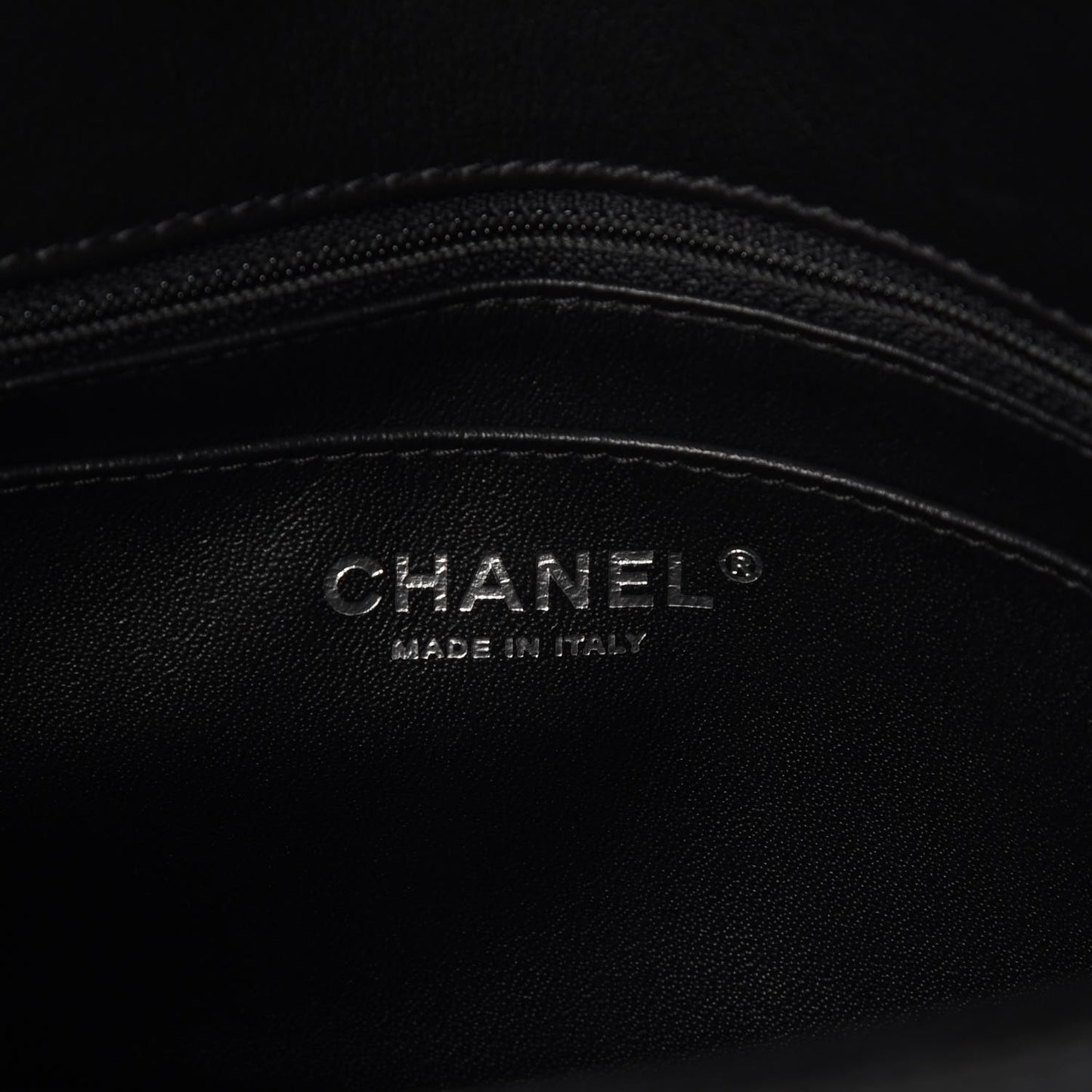 Calfskin Quilted Medium Rock My Shoulder Flap Black
