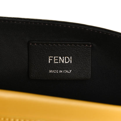 Fendi Vitello Cruise F is Fendi Bi-Color FF 1974 Embossed Envelope Belt Bag Maya Black Sunflower 5 of 10