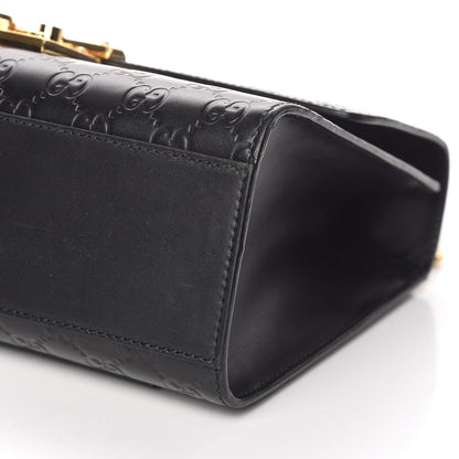 Gucci Guccissima Medium Padlock Shoulder Bag Black 6 of 12