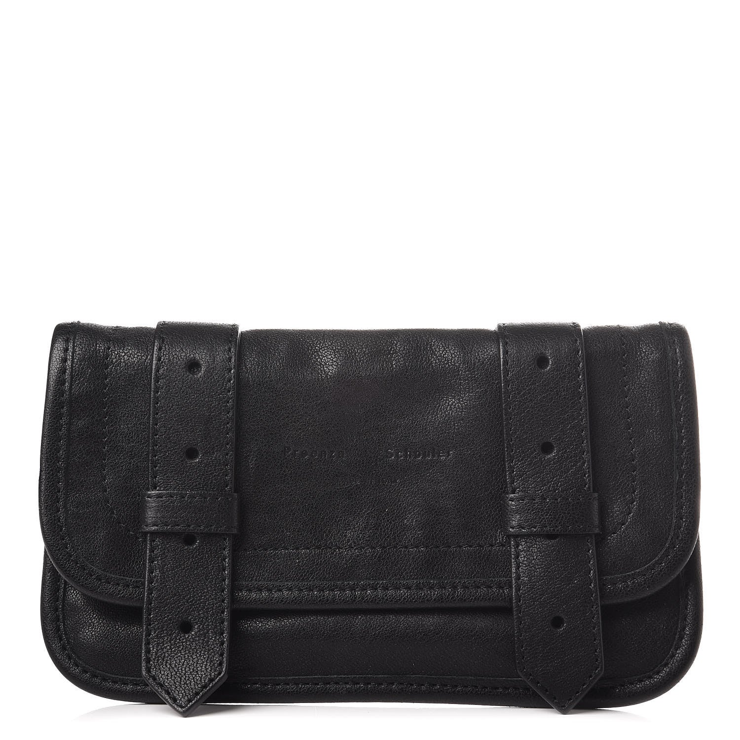 Proenza Schouler Lambskin PS1 Pochette Clutch Black 1 of 8