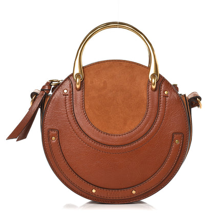 Chloe Shiny Goatskin Smooth Calfskin Suede Small Pixie Bag Saffron Red 1 of 7