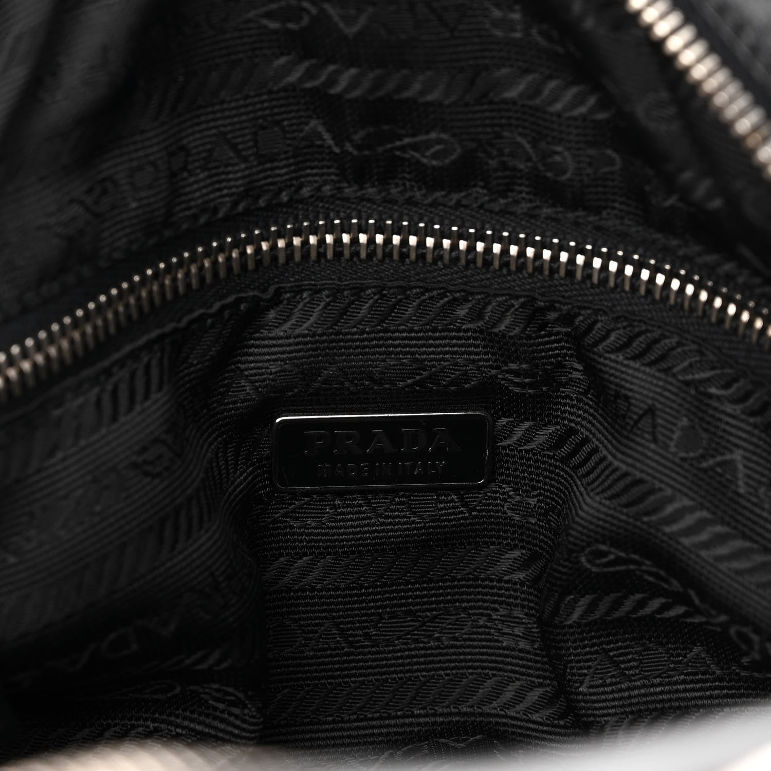 Prada Vitello Drive Perforated Bowling Bag Black 5 of 12