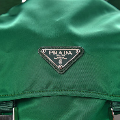 Prada Nylon Vela Saffiano Double Buckle Backpack Oleandro 10 of 10