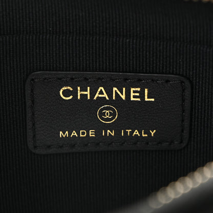 Chanel Velvet Crystal Quilted Chain Hobo Black 6 of 11