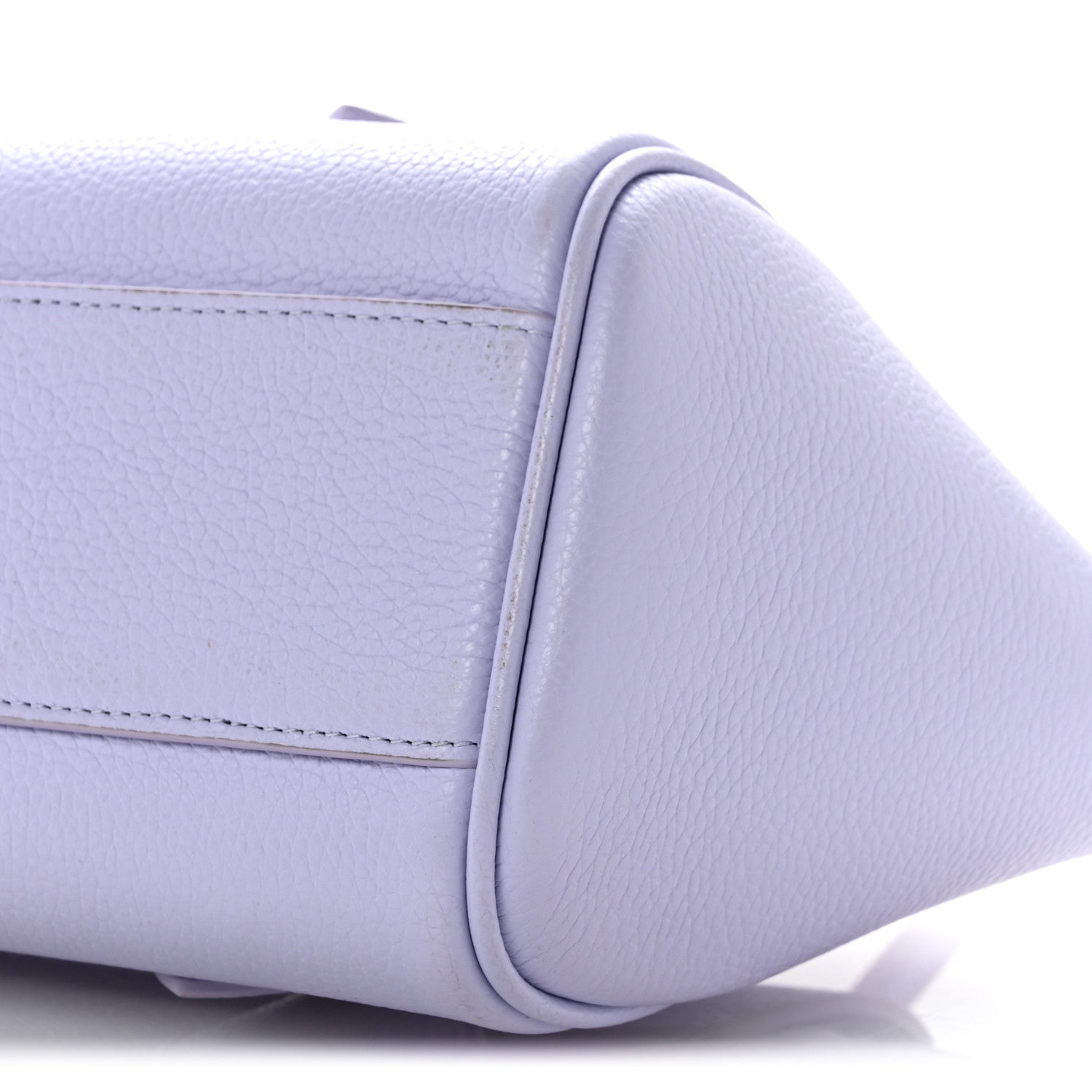 Salvatore Ferragamo Hammered Calfskin Small Firenze East West Tote Bag New Lavander 9 of 11