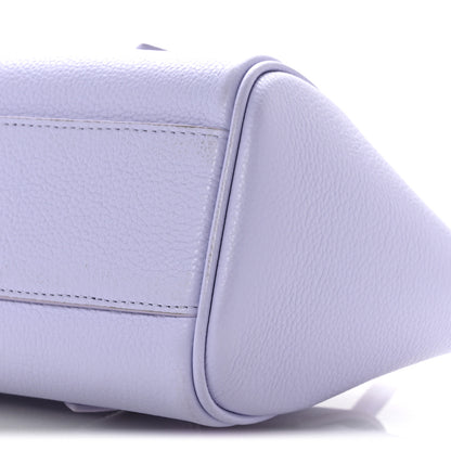 Salvatore Ferragamo Hammered Calfskin Small Firenze East West Tote Bag New Lavander 9 of 11