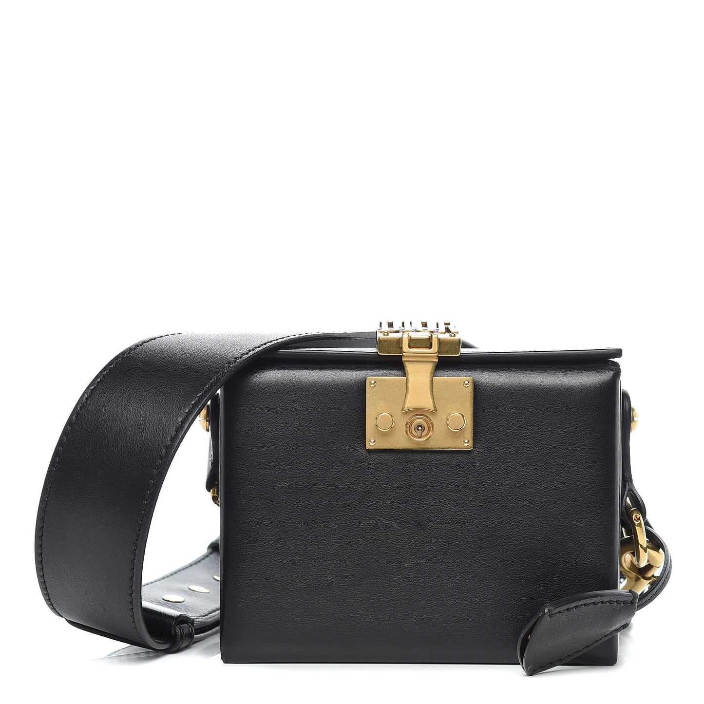 Lambskin Dioraddict Lockbox Black