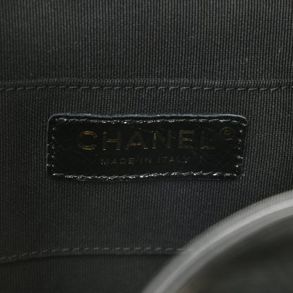 Chanel Glazed Aged Calfskin Quilted Small Duma Drawstring Backpack Black 8 of 9