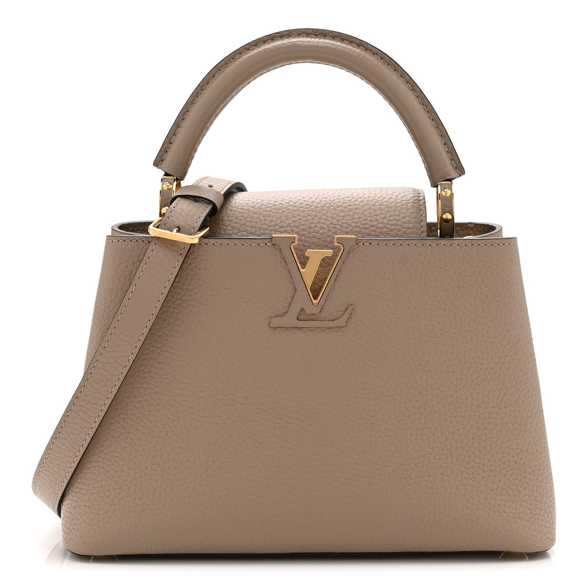 Louis Vuitton Taurillon Capucines BB Galet 1 of 10