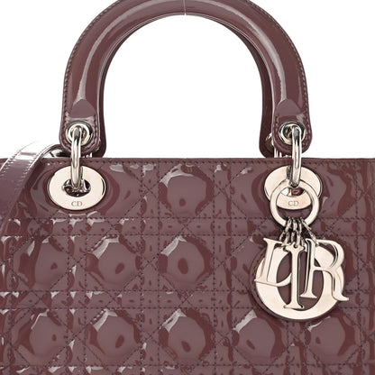 Christian Dior Patent Cannage Medium Lady Dior Purple 7 of 10