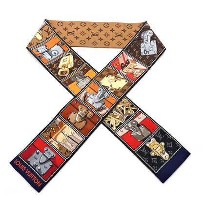 Louis Vuitton Silk Monogram Lock It Bandeau Brown 1 of 3
