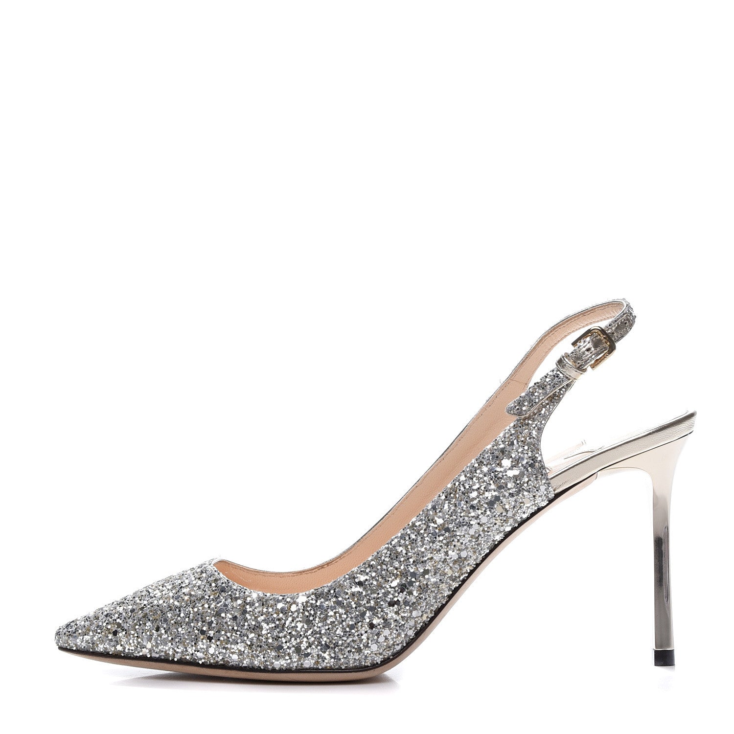 Jimmy Choo Glitter Erin 85 Slingback Pump 38.5 1 of 11