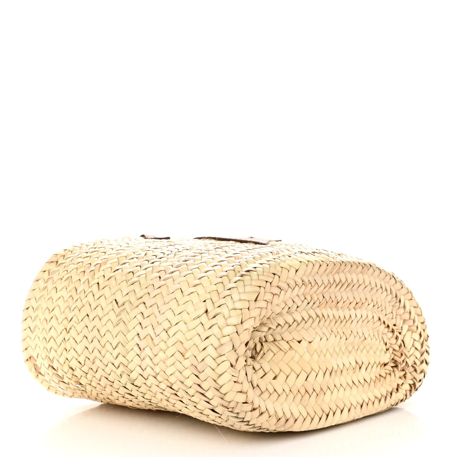Prada Palmitto Vitello Woven Braided Large Basket Tote Bag Naturale Cognac 4 of 12
