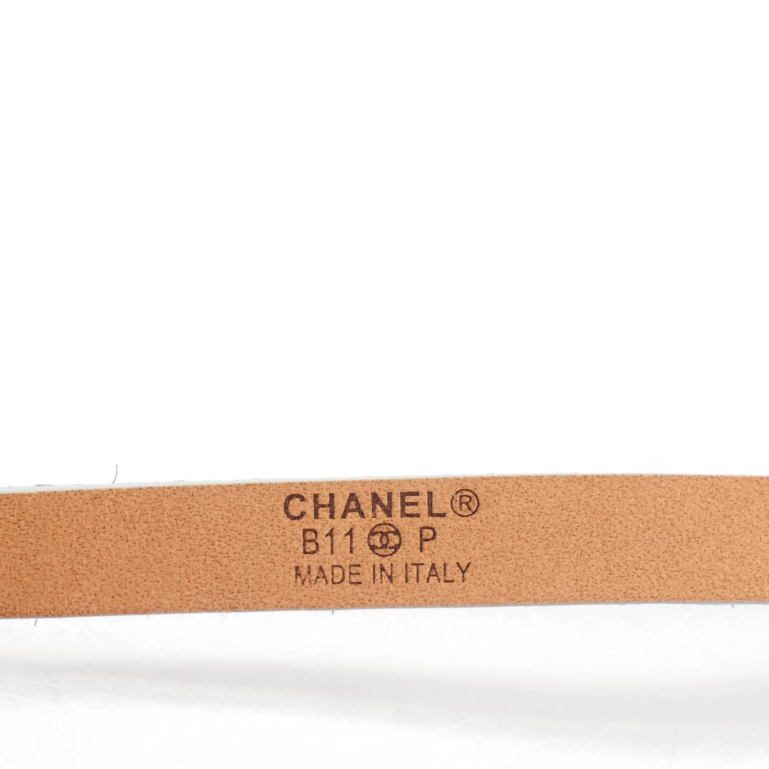 Chanel Glitter Skinny CC Belt 75 30 Silver Multicolor 4 of 7