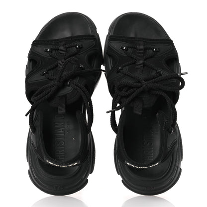 Christian Dior Technical Fabric D-Connect Sandals 37 Black 2 of 12