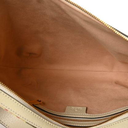 Gucci GG Supreme Monogram Les Pommes Small Ophidia Half Moon Hobo Beige Multicolor Mystic White 5 of 6