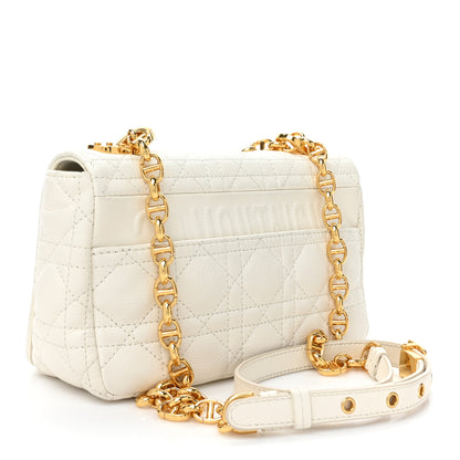 Christian Dior Calfskin Cannage Small Caro Bag Ivory 2 of 10