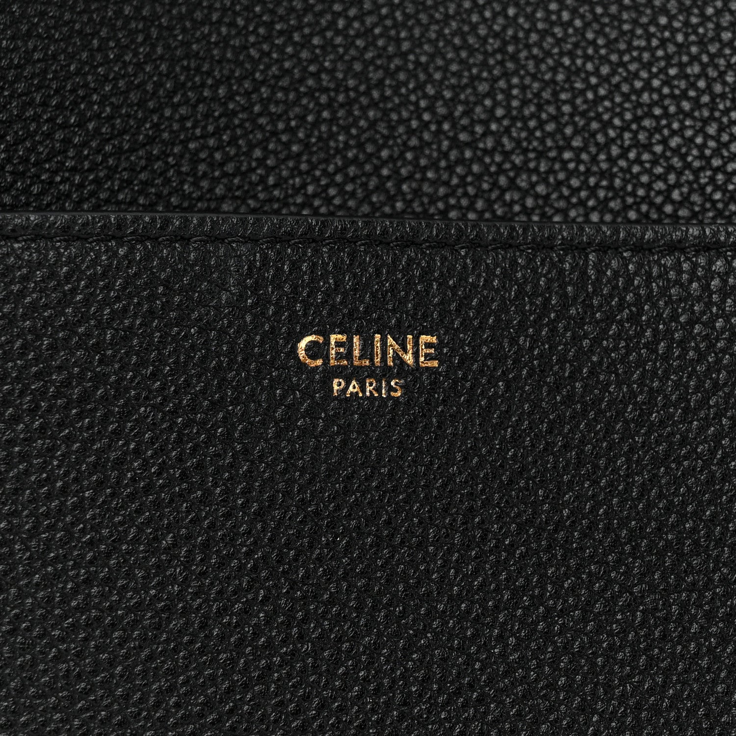 Celine Soft Grained Calfskin Sangle Bucket Bag Black 6 of 11