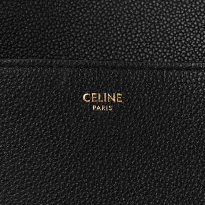 Celine Soft Grained Calfskin Sangle Bucket Bag Black 6 of 11