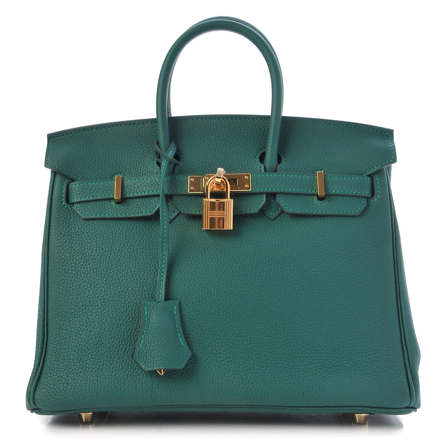 Hermes Togo Birkin 25 Malachite 1 of 35
