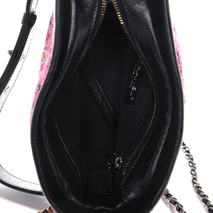 Chanel Tweed Calfskin Small Gabrielle Hobo Dark Navy 5 of 11