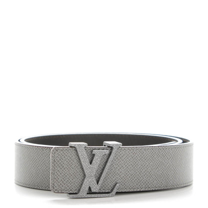 Louis Vuitton Taiga 35mm LV Initiales Belt 85 34 Glacier 1 of 8