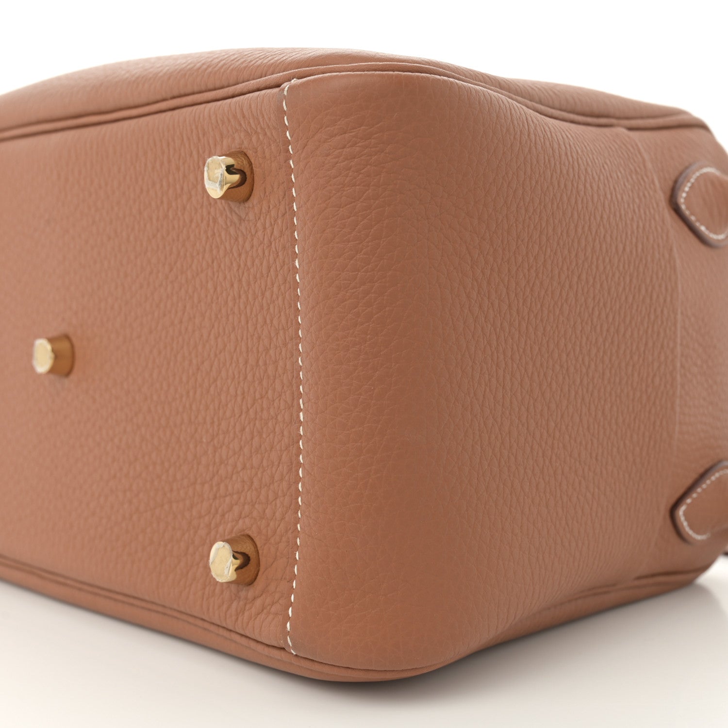 Hermes Taurillon Clemence Lindy 26 Gold 10 of 10