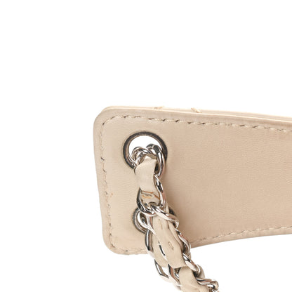 Chanel Lambskin Quilted Bowler Flap Shoulder Bag White 19 of 19