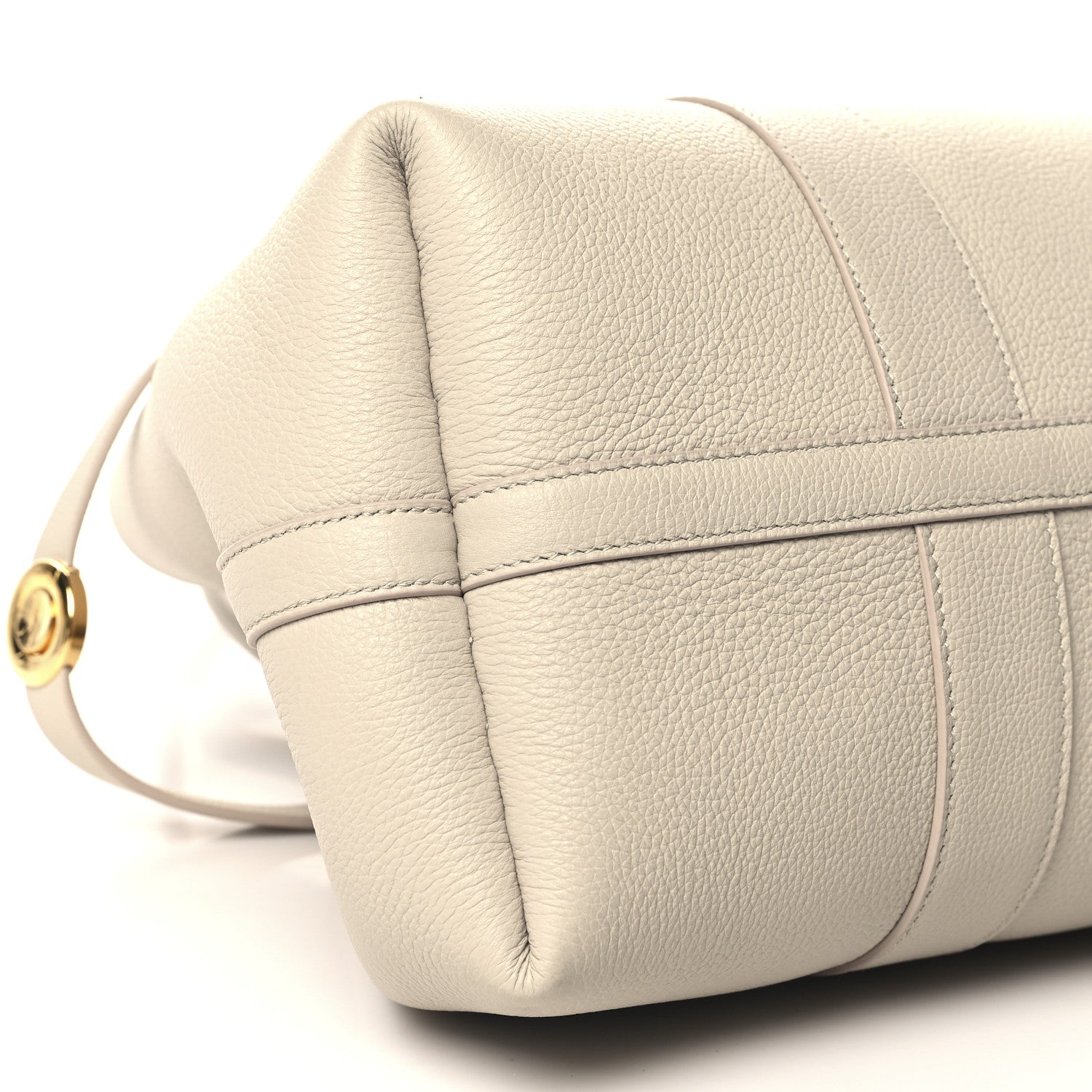 Loro Piana Grained Calfskin Large Ghiera Shopper Tote Light Travertine Sun Gold 9 of 11