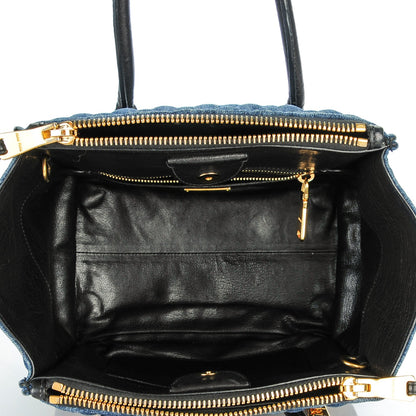 Miu Miu Denim Matelasse Biker Tote Avio 5 of 6