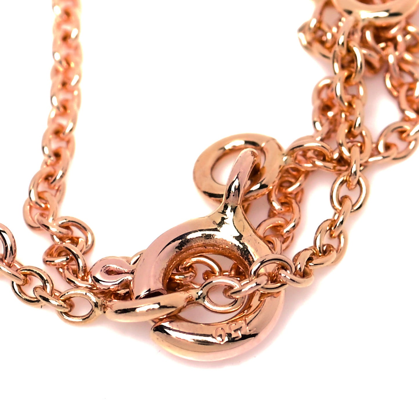 18K Rose Gold Diamond Black Onyx Rose Des Vents Necklace