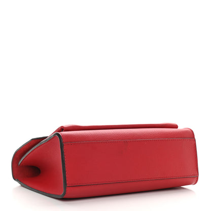 Louis Vuitton Soft Calfskin Mylockme Chain Bag BB Rubis 4 of 9