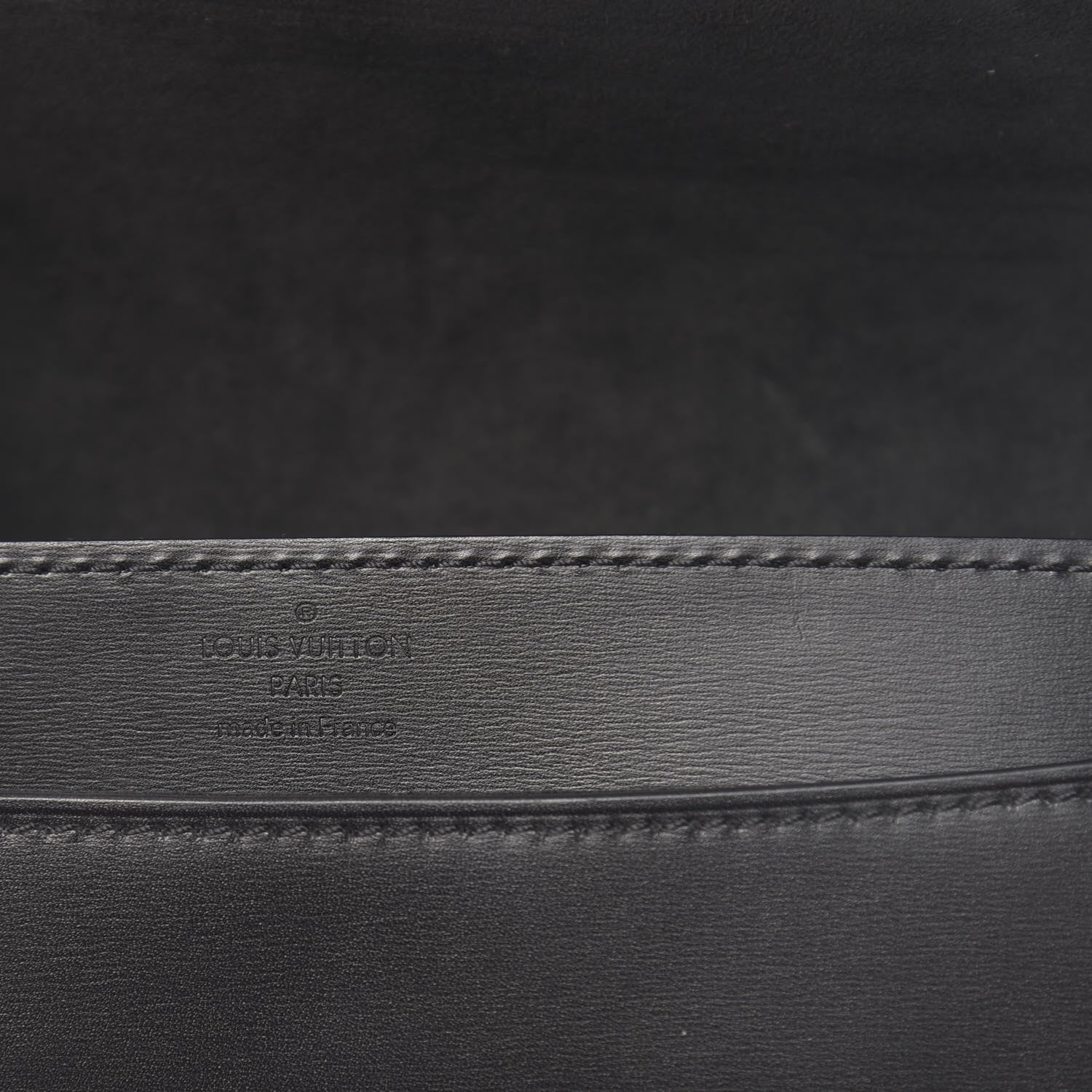Louis Vuitton Calfskin Chain Louise GM Black 6 of 11