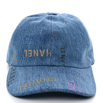Chanel Denim Mood Cap Hat Blue 3 of 9
