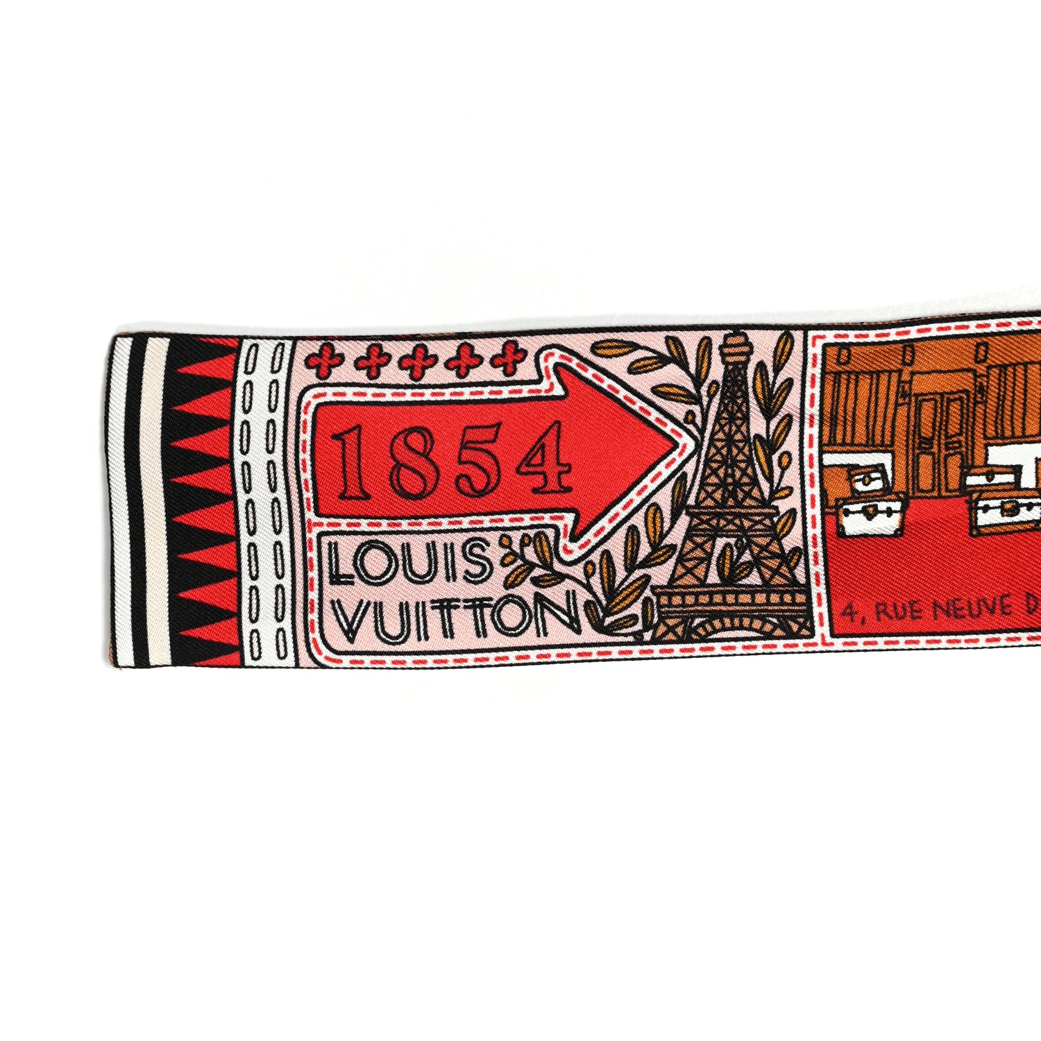 Louis Vuitton Silk Jeu De Louis BB Bandeau Beige 3 of 3