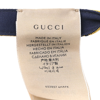 Gucci Monogram Multicolor Reversible Self-Tie Bucket Hat XL Yellow Blue 8 of 15