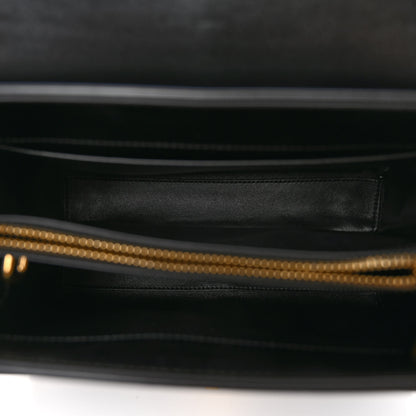 Celine Satinated Calfskin Mini 16 Top Handle Bag Black 5 of 9