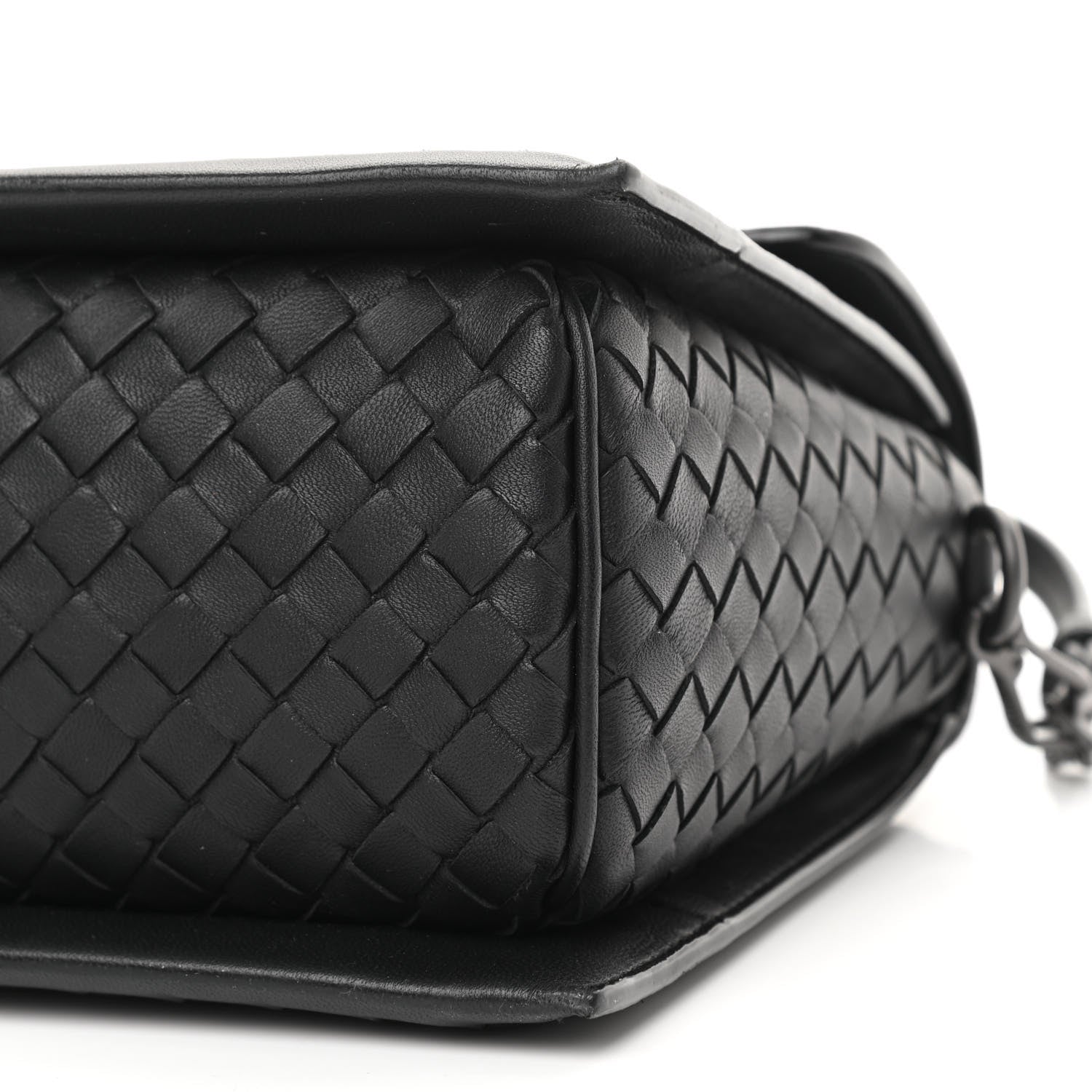 Bottega Veneta Nappa Intrecciato Small Padlock Messenger Black 10 of 10