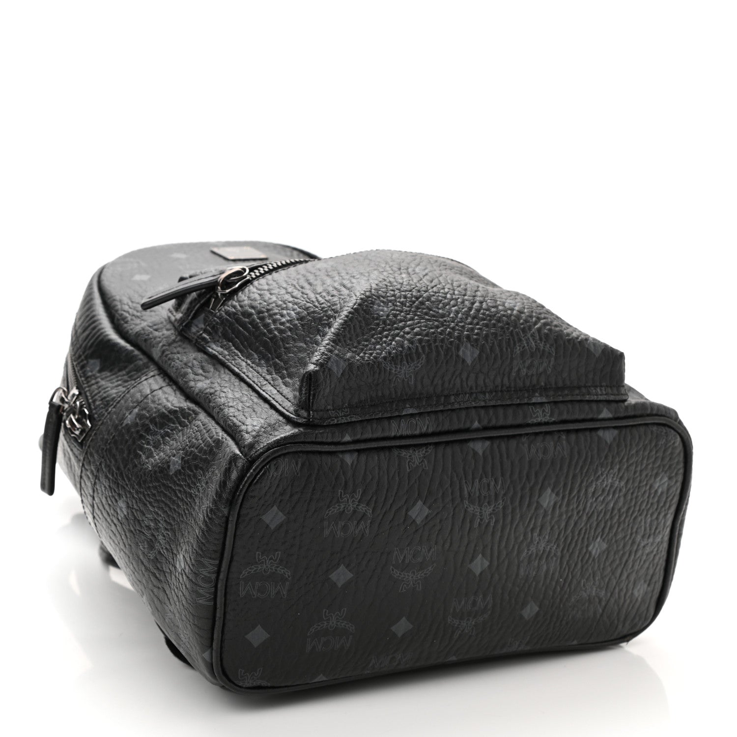 MCM Visetos Small Stark Backpack Black 4 of 9