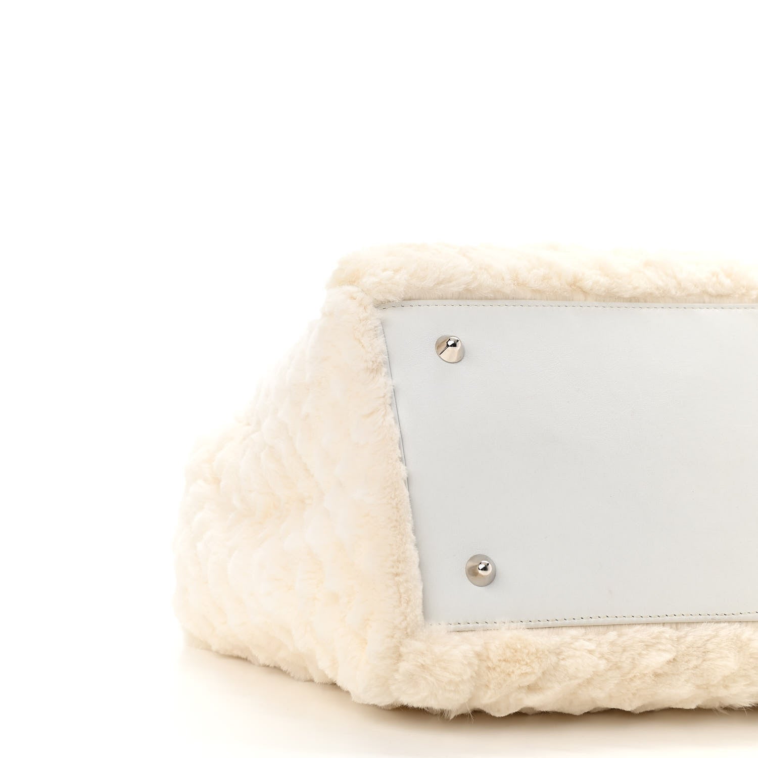 Christian Dior Rabbit Fur Medium Lady Dior Ivory 9 of 13