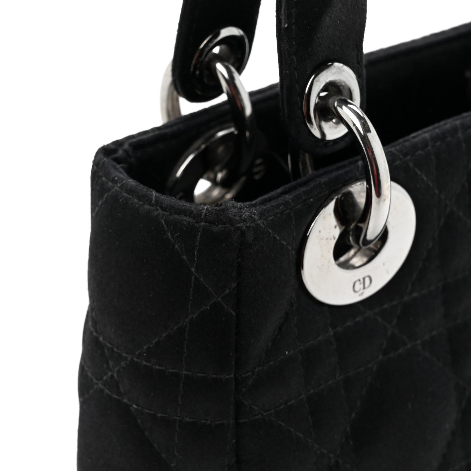 Christian Dior Satin Cannage Mini Lady Dior Black 15 of 20