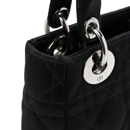 Christian Dior Satin Cannage Mini Lady Dior Black 15 of 20