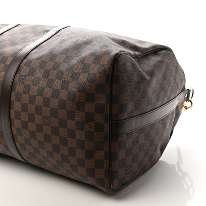Louis Vuitton Damier Ebene Keepall Bandouliere 55 9 of 9